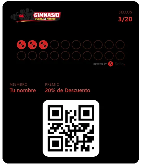 Tarjeta Gimnasio
