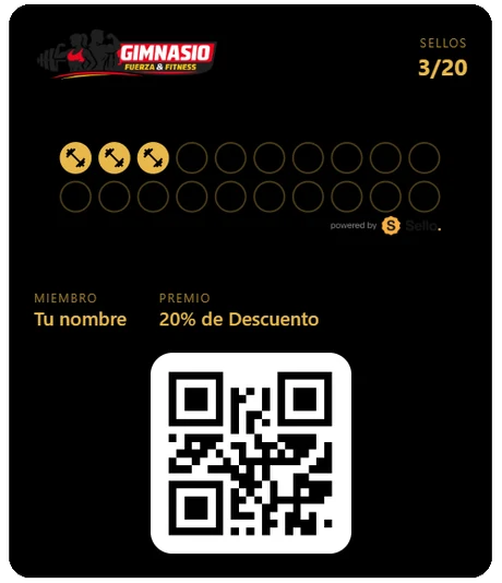 Tarjeta Gimnasio